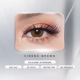 [ใหม่] VATANIKA Lens - Vinona Brown คอนแทคเลนส์สีน้ำตาล อบอุ่นคลาสสิกแบบ Timeless