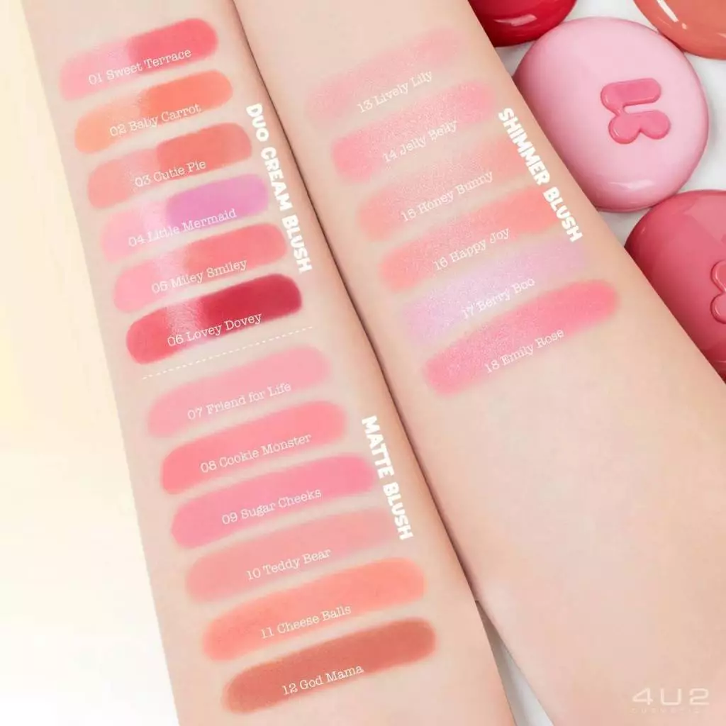 4U2 Blush On Bubbly บลัชออน สีสวย กันน้ำ ติดทน หลายสี thumbnail 7