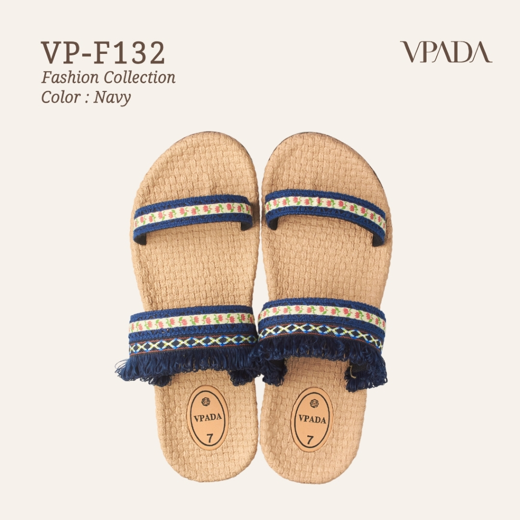 Vpada_sandals_VP-F132 Fashion Collection รองเท้าแตะชายหาดแบน รองเท้าแตะแฟชั่น