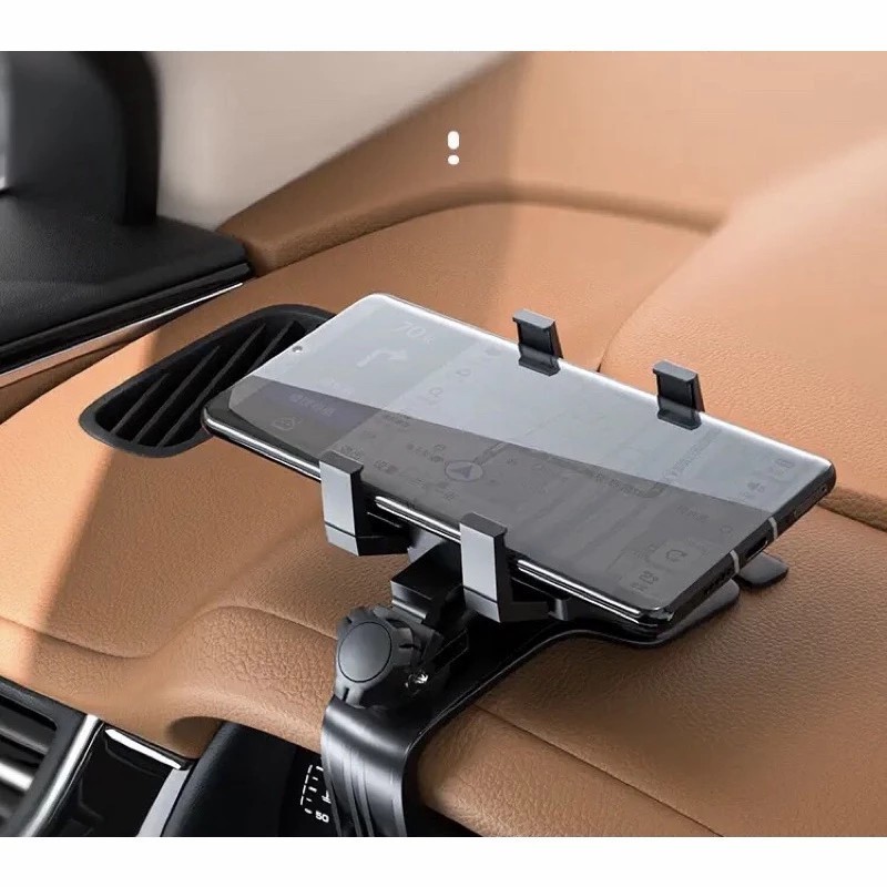 ที่ยึดโทรศัพท์ในรถ 3 in1 ยึดกระจกมองหลัง สามารถติดตรงคอนโซน/ตรงกระจกด หมุนได้360องศา - รูปที่ 4