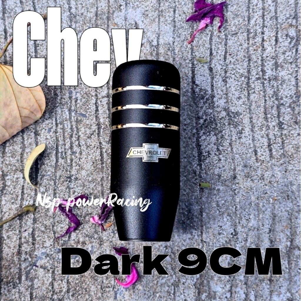 หัวเกียร์ Chevrolet ทรงตรง สีดำด้าน ยาว 9cm | สำหรับรถเชฟเท่านั้น