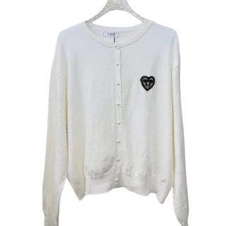 2277 พร้อมส่ง เสื้อคาร์ดิแกนหัวใจสาวอวบ กระดุมมุก อก 38-52 #lanastoreplussize