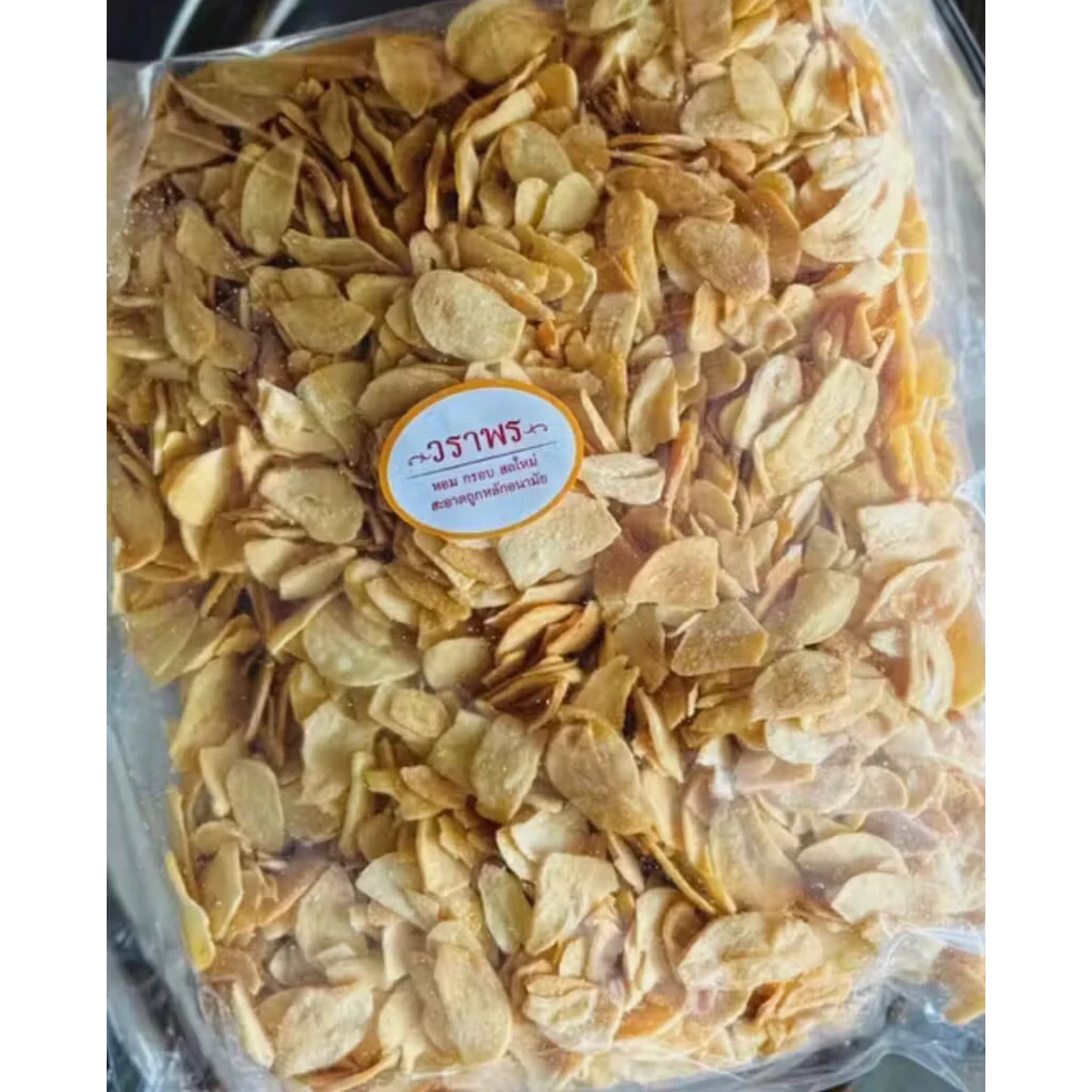กระเทียมเจียวแผ่นกรอบ 1 กิโลกรัม (Crispy Fried Chips Garlic 1 Kilogram)