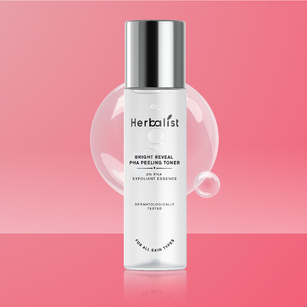 Herbalist تونر تقشير PHA ‏Bright Reveal ‏130 مل — صورة 2