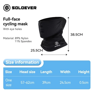 【TH】SOLOEVER Balaclava Face Mask สําหรับขี่รถจักรยานยนต์และขี่จักรยาน Biker Mask PM2.5โม่งระบายอากาศ กันฝุ่น กันรังสีuv