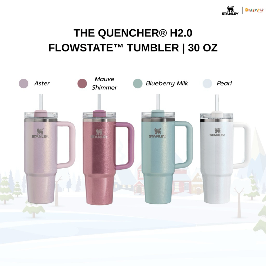 [ พร้อมส่ง ] STANLEY - THE QUENCHER® H2.0 FLOWSTATE™ TUMBLER | ขนาด 30 OZ | SHIMMER แก้วเก็บความเย็น