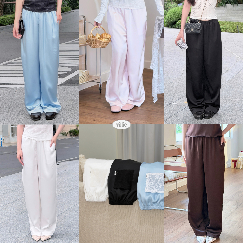 villie Satin Pants กางเกงซาติน