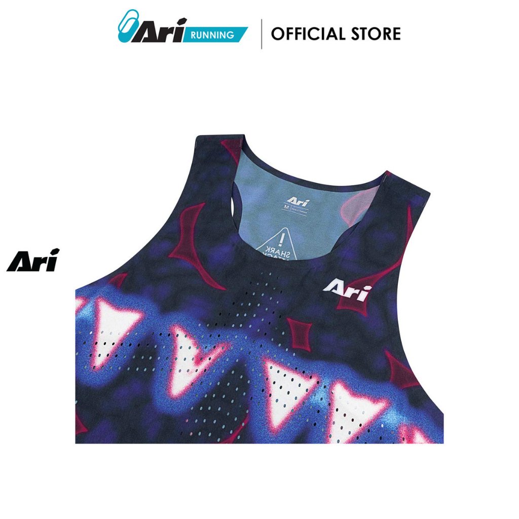 ARI ELITE SHARK ATTACK ULTRALIGHT RUNNING TANK - NAVY (AAP3156-03) เสื้อวิ่งแขนกุด ELITE SHARK ATTACK สีกรมท่า - รูปที่ 3