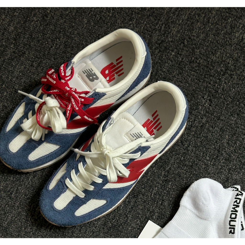 * ของแท้ 100% * New Balance NB 471 blue-red low sneakers U471AK - รูปที่ 6