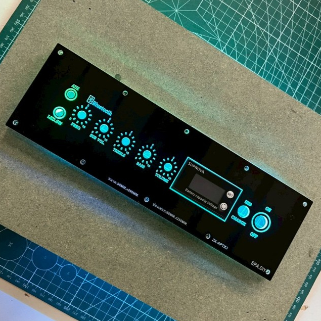 เพลทZK-APTX3 ขนาดเพลทจริง 90x290mm. ขนาดช่องวางเพลท 60x250 mm.แสงLEDผ่านได้/รับออกแบบ-ตัดเพลทตามแบบ - รูปที่ 5