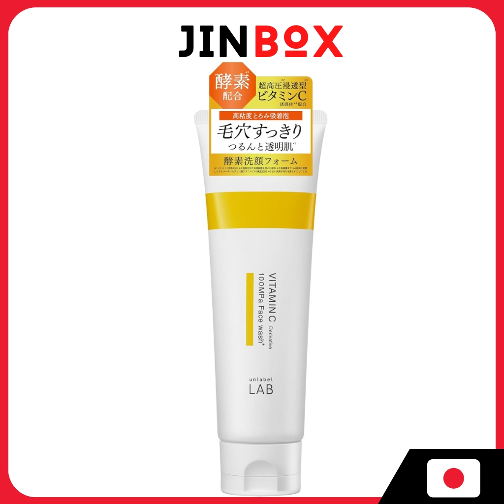 โฟมล้างหน้า unlabel Lab VItamin C Face Wash , Made in Japan, Dense Foam, Vitamin C Derivative, Pore Care