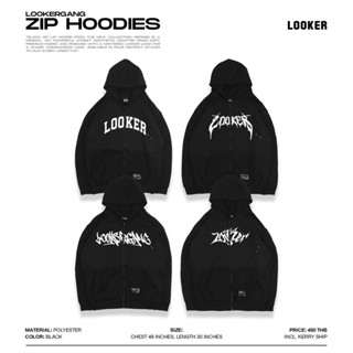 Looker Zip hoodie - เสื้อฮู้ดลุคเกอร์ซิป แท้100%