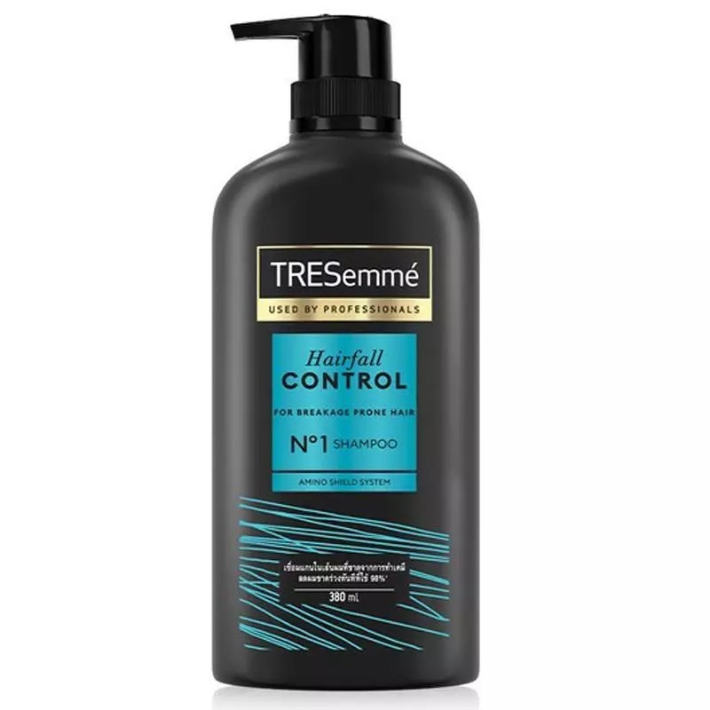 ลดเพิ่ม 30% 🔥 Tresemme Hair Fall Control Shampoo 380ml ทำเคมี สีผม ลดผมขาดร่วง