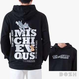 DOSH MEN'S FRENCH TERRY HOODIE TOM AND JERRY เสื้อฮู้ด DTJMJ…