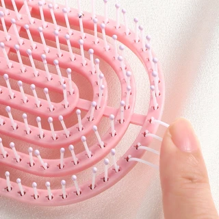 หวีนวดผม ทรงกลม แบบพกพา สําหรับบ้าน หวีถุงลมทำให้ผมฟู ใหญ่