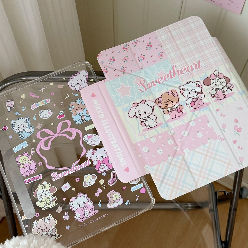 พร้อมส่ง เคสiPad พับรูปตัว Y น่ารัก Gen12 Air7/6 13 Mini7 Gen9 การ์ตูน ช่องใส่ปากกา เคสไอแพด Gen8