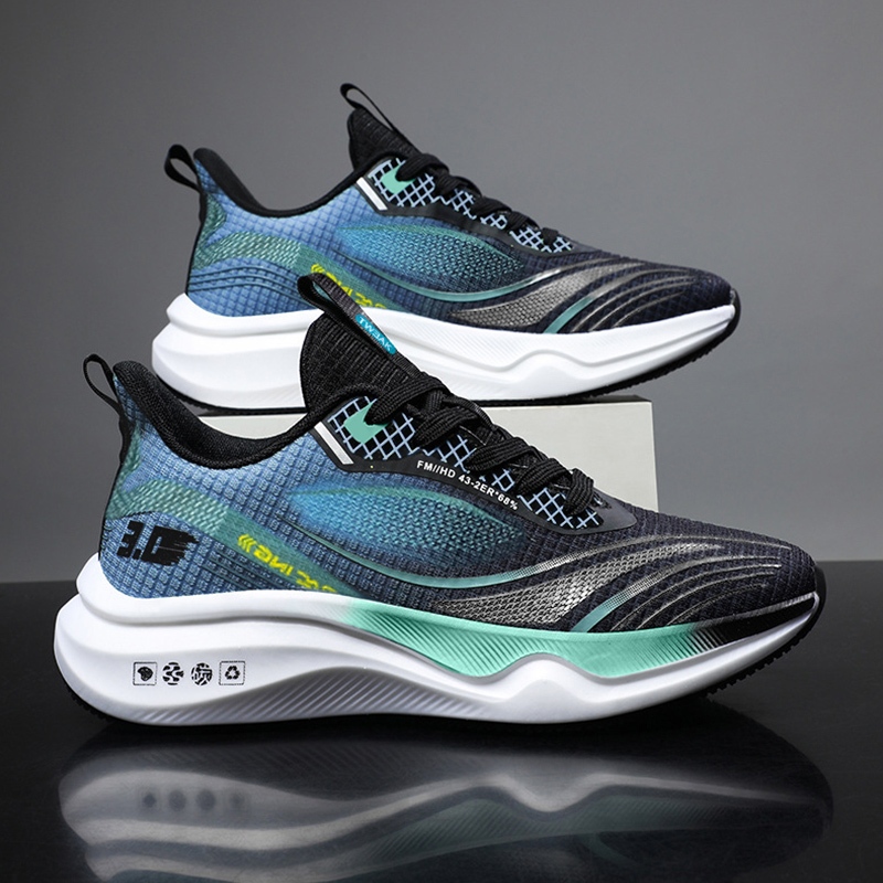 YaaKu รองเท้าผ้าใบผู้ชาย แฟชั่น รองเท้าวิ่งลําลอง พื้นนิ่ม  สําหรับผู้ชาย  วัสดุผ้าใส่สบายไม่บีบเท้า ส้นหน ที่ถูกที่สุด