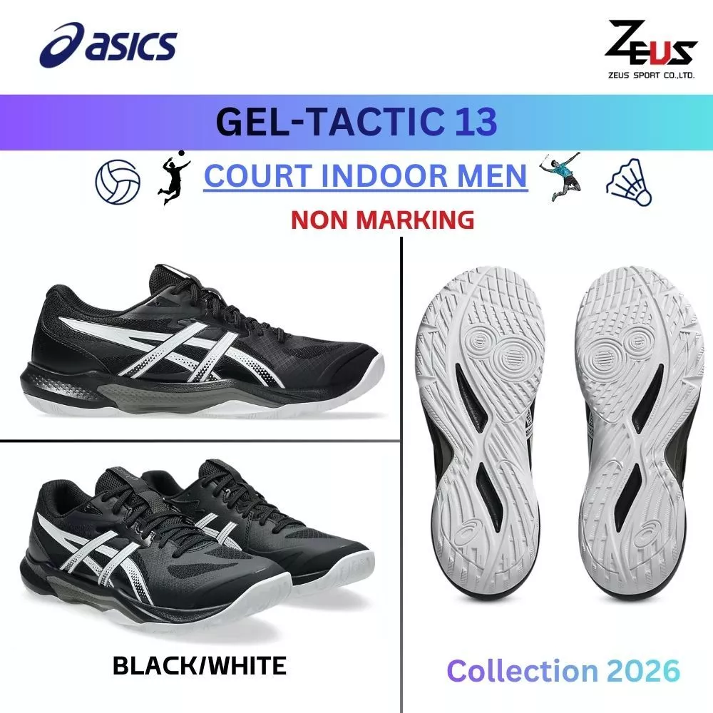 ASICS รองเท้ากีฬา แบดมินตัน วอลเลย์บอล (แนะนำไซส์ +0.5CM) ค่ะ Non Marking สามารถเข้าได้ทุกสนาม [BADMINTON VOLLEYBALL)