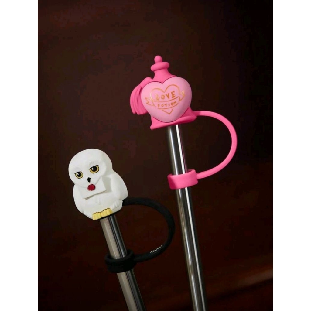 Harry Potter Straw cap / Hedwig / Love Potion : แฮร์รี่พอตเตอร์ ที่ปิดหลอด เฮดวิก น้ำยาลุ่มหลง ของใช้ ของสะสม