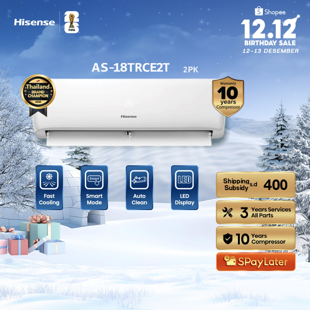 Hisense CE Series 18000BTU Air Conditioner ติดผนัง เครื่องปรับอากาศ 【บริการติดตั้งเพิ่มเติม】
