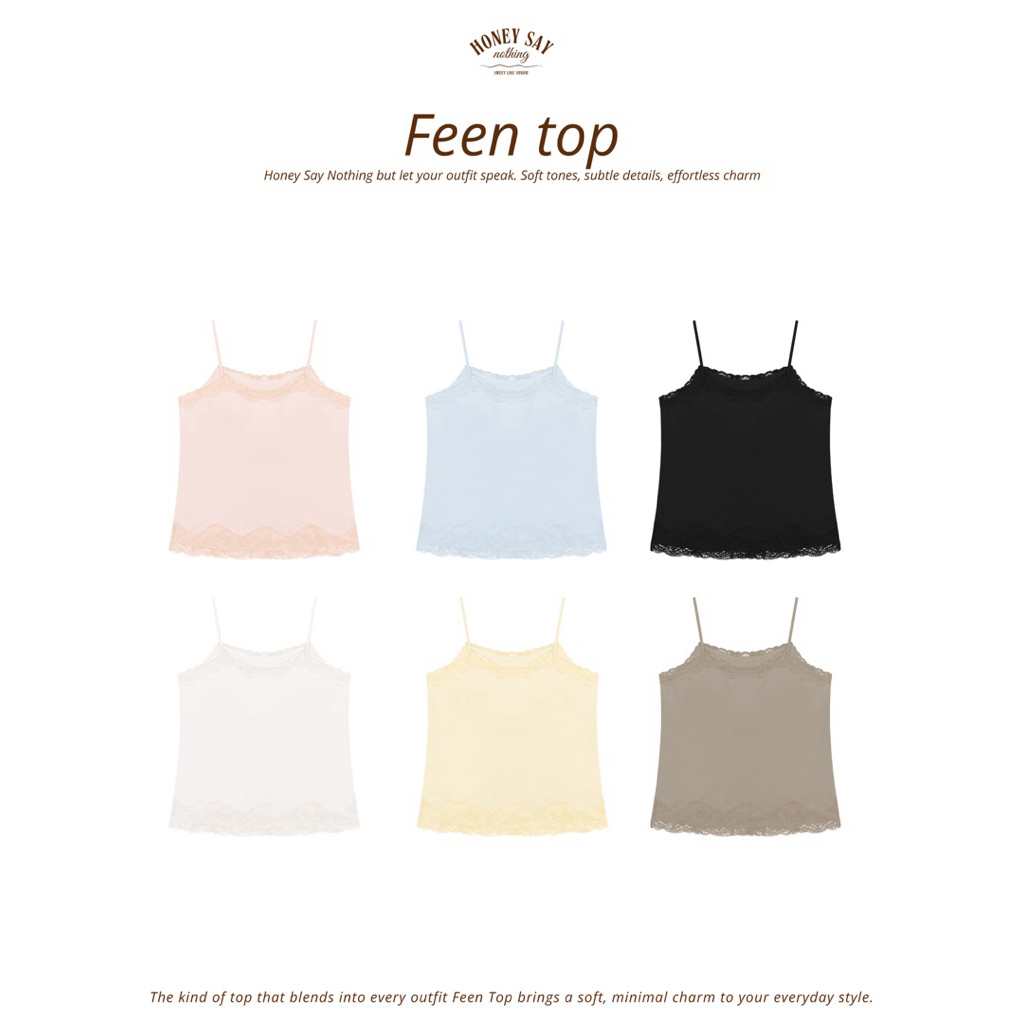 MALISTA - Feen Top เสื้อสายเดี่ยวลูกไม้
