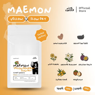 กาแฟหวาน MaeMon Yellow Bourbon Slow Dry เมล็ดกาแฟคั่ว Single Origin ดอยแม่มอญ จ.เชียงราย by Nite Coffee