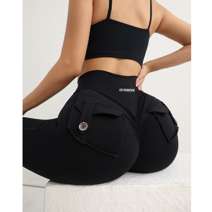 Gymmode wear - Pocket leggingกางเกงขายาวมีกระเป๋ากระชับ ใส่วิ่งเวท โยคะ