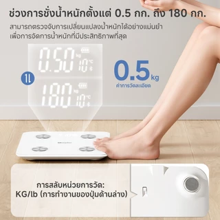 Simplus เครื่องชั่งน้ำหนักอิเล็กทรอนิกส์ สำหรับใช้ในบ้าน พื้นผิวกระจกหรูหรา ,ความแม่นยำสูง สายชาร์จ TZCH002