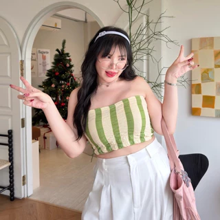 popcorn tube top 🌽🌽🌽 (เกาะอกป็อปคอร์น) เกาะอกสาวอวบอ้วน | Geebeety