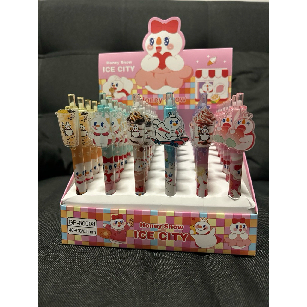ปากกา Mixue สีดำ คละแบบ คละลาย สินค้าพร้อมส่งในประเทศไทย