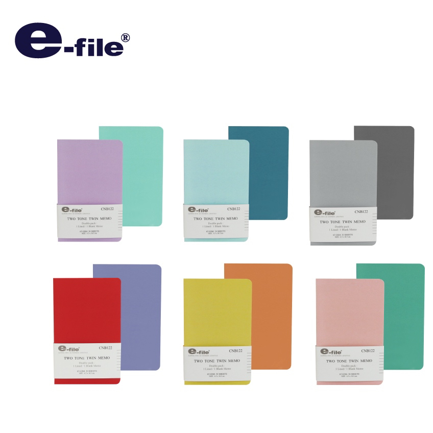 E-file Dotty Dotty Notebook CNB106 I สมุดโน้ต 75 แกรม 48 แผ่น กระดาษถนอมสายตาลายจุด