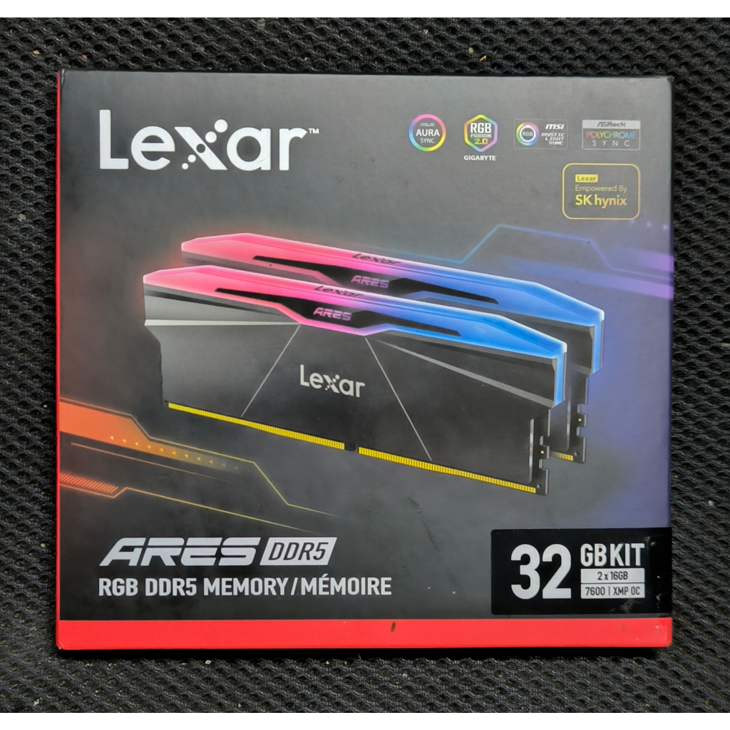 LEXAR ARES RGB DDR5 32GB (16GBX2) BUS 7600 CL36 (LD5U16G76C36BR-RGD)
