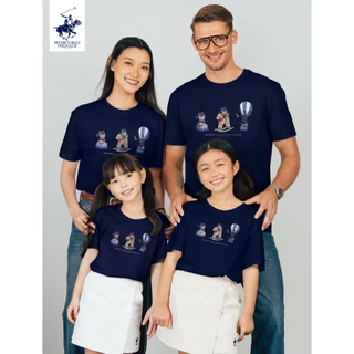 BEVERLY HILLS POLO CLUB เสื้อยืดคอกลม เด็กและผู้ใหญ่ รุ่น BNSG117 และ KNSG117