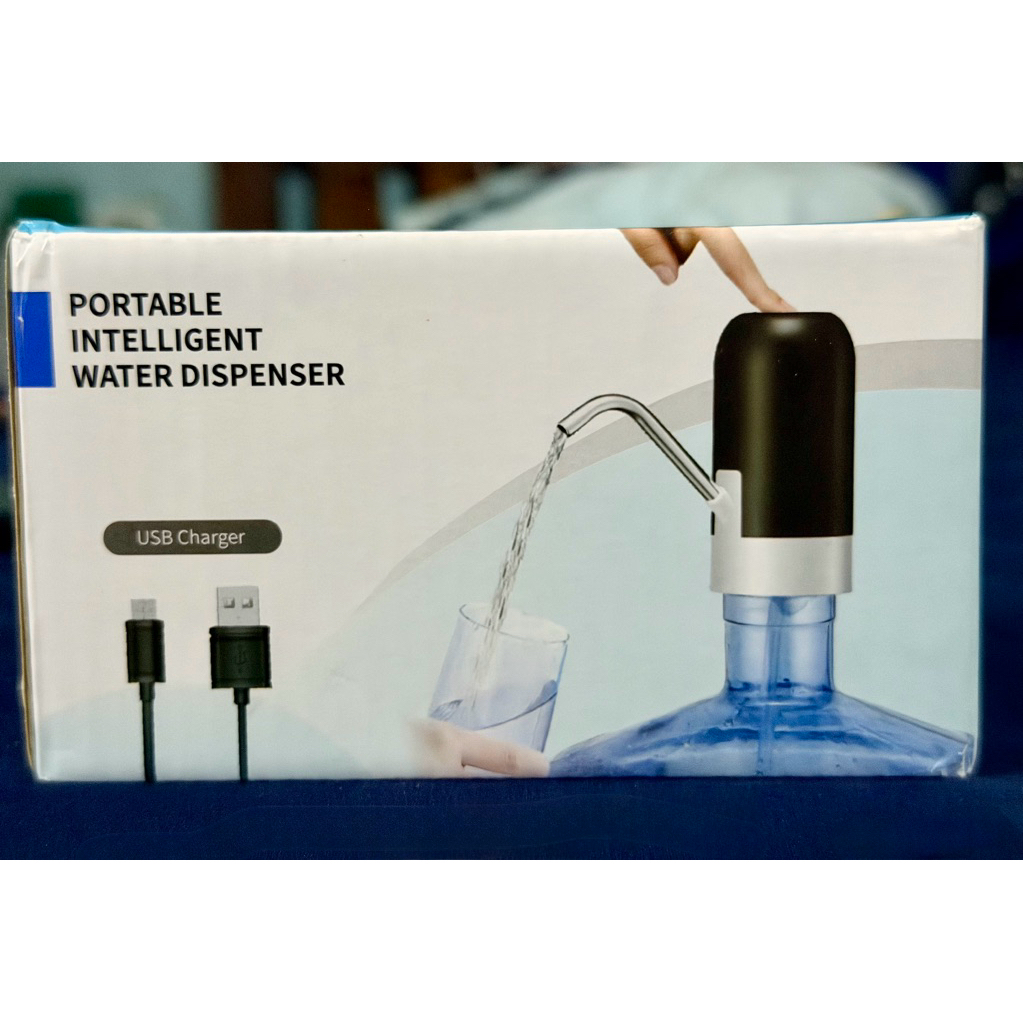 เครื่องกดน้ำดื่ม ที่ปั้มน้ำดื่มอัตโนมัติ ชาร์จ usb กล่องยับนิดนึงนะครับ