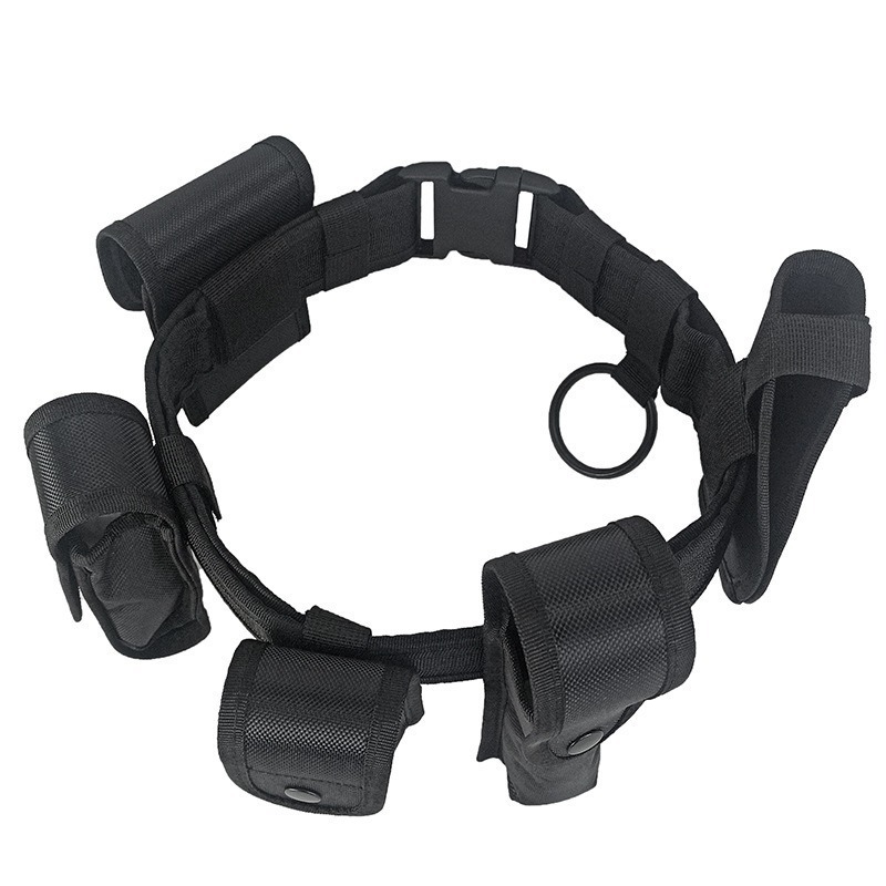 【พร้อมส่ง】เข็มขัดสนาม เข็มขัดสายตรวจ ยุทธวิธี มัลติฟังก์ชั่น เข็มขัดตำรวจ 7in1 อุปกรณ์ครบชุด