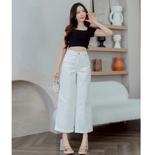 กางเกงทรงขากระบอก Cotton ผ้ายืด ยาว 35 นิ้ว