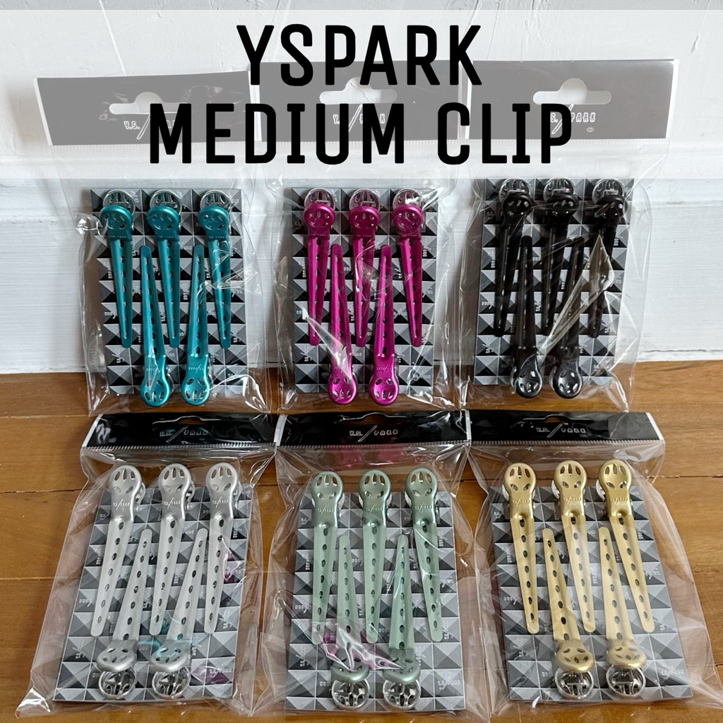 (พร้อมส่ง/ของญี่ปุ่นแท้ถูกที่สุด)YS PARK Medium Clips 1 pack/5pcs กิ๊บติดผมอะลูมิเนียม แข็งแรงทนทาน 