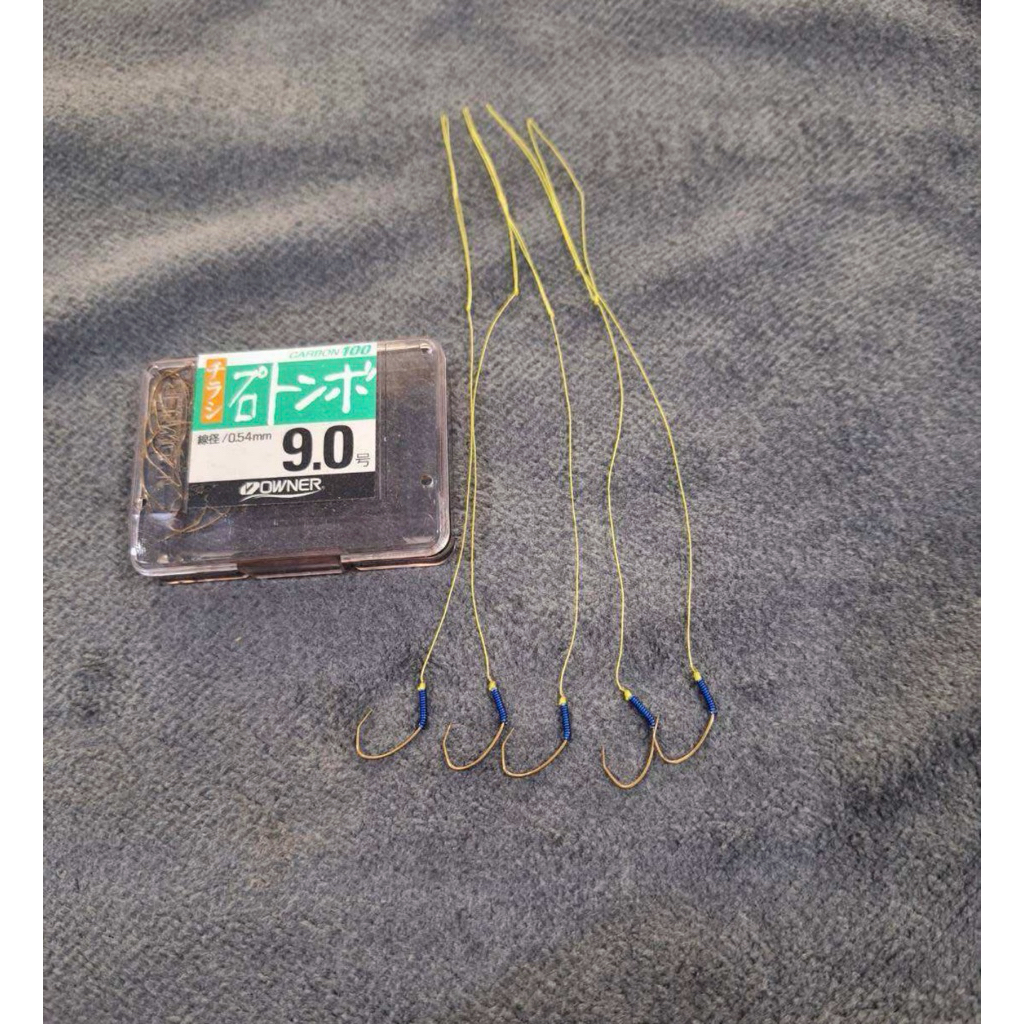 ตัวเบ็ดตกกุ้ง owner เล็บเหยี่ยว เบอร์ 9 ผูกสำเร็จพร้อมใช้งาน