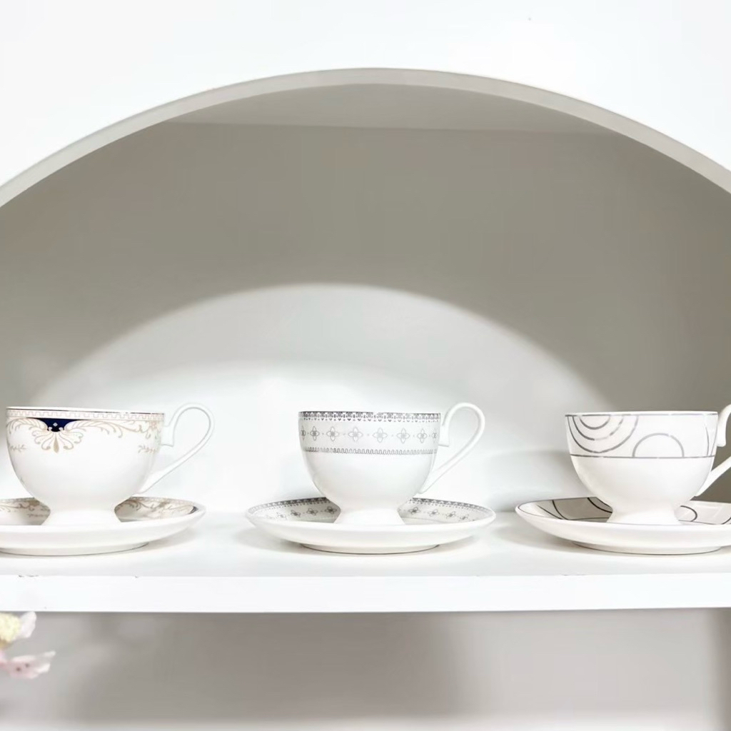 ชุดกาแฟเซรามิกความจุ 6ออนซ์ สวยหรูดูแพง