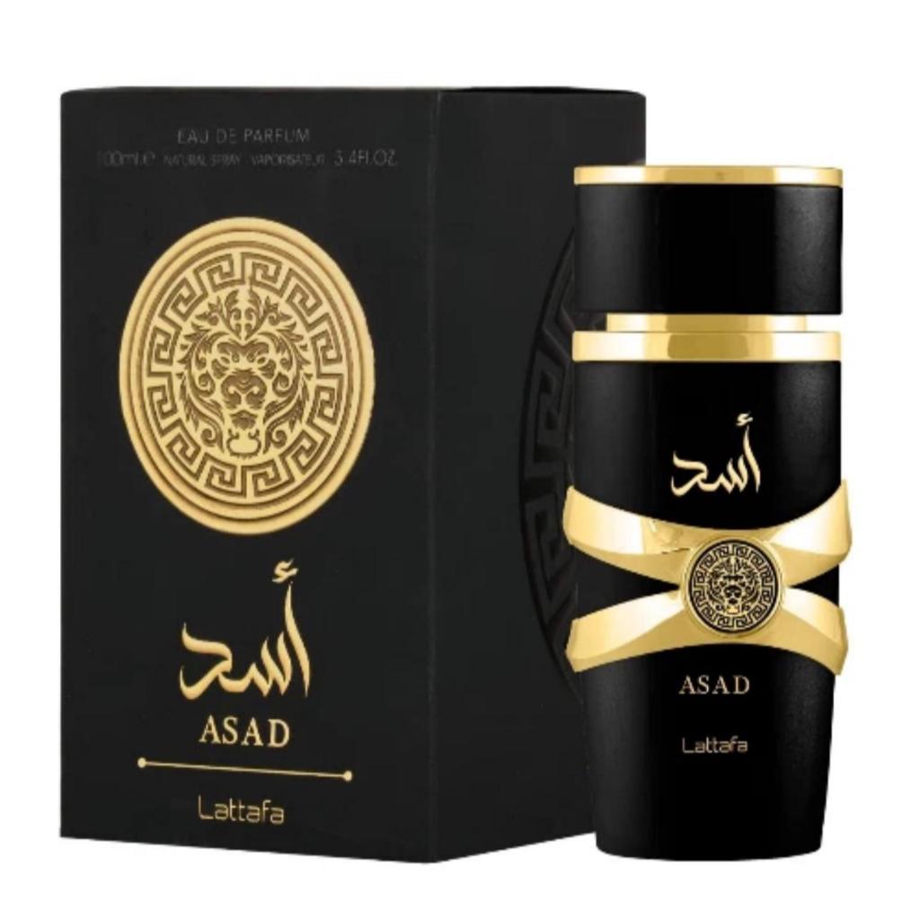 Lattafa ASAD EDP 50ML  น้ำหอมผู้ชายกลิ่นเข้มหรู สไตล์อาหรับ กลิ่นติดทนนาน เทียบแบรนด์ดัง ราคา ถูกที่สุด ดีลบีเคเค