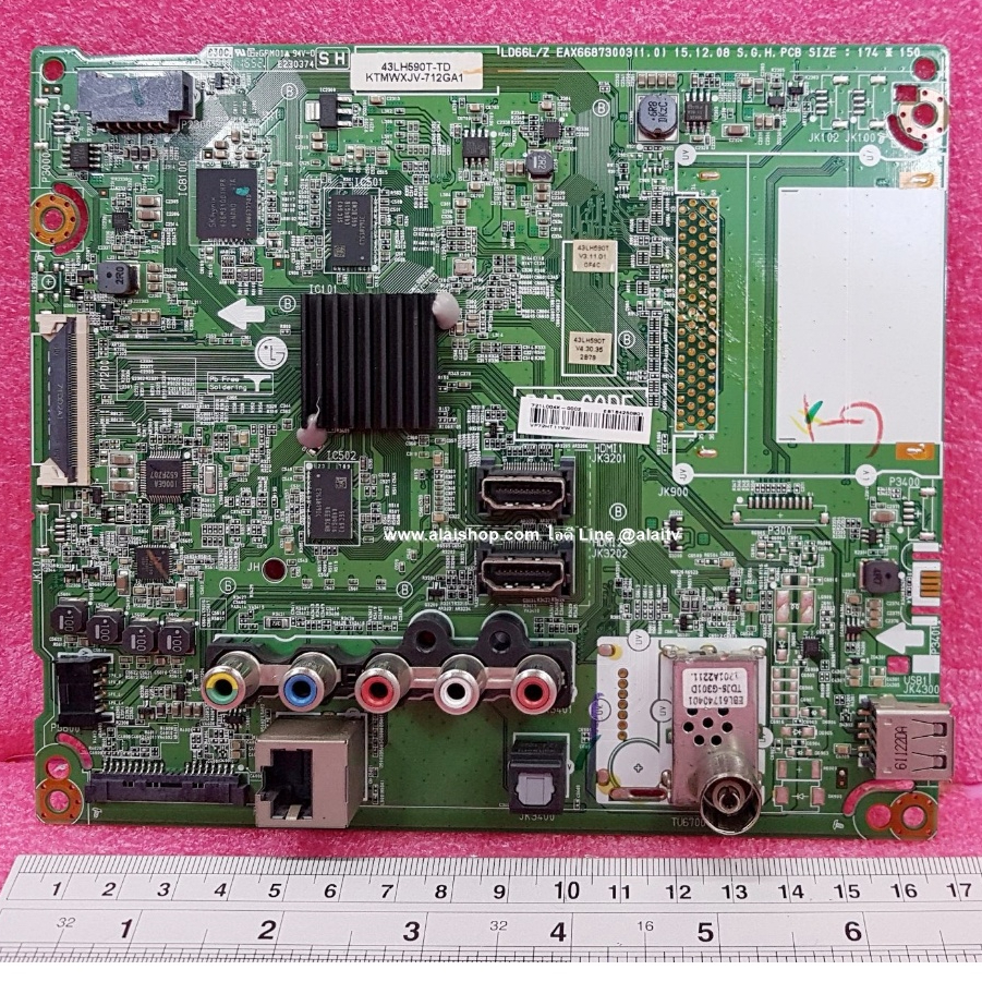 เมนบอร์ด แอลจี LG Main Board อะไหล่แท้/ของถอด ใช้กับรุ่น 49LH590T,43LH590T ใช้ด้วยกันได้