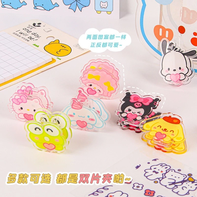 คลิปหนีบอะคริลิคใส ลายการ์ตูน chuanchuan thumbnail 4