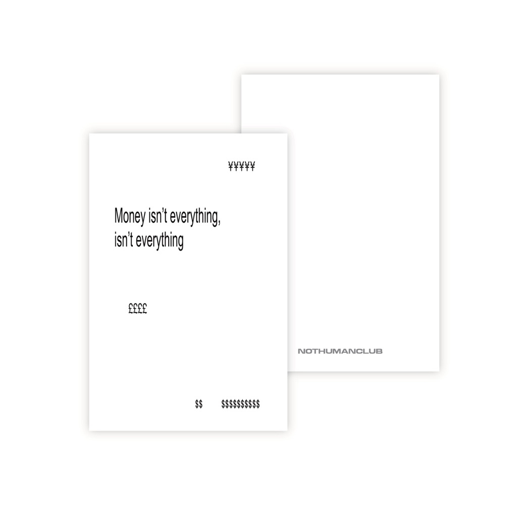 NHMC money isn't everything postcard