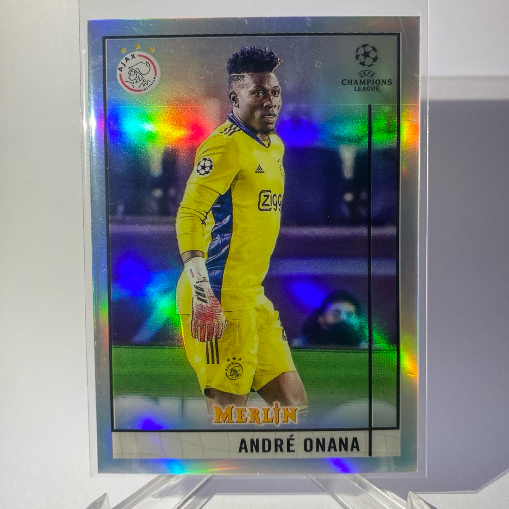 การ์ดนักฟุตบอล ANDRE ONANA, AJAX, (refractor), TOPPS MERLIN 2021