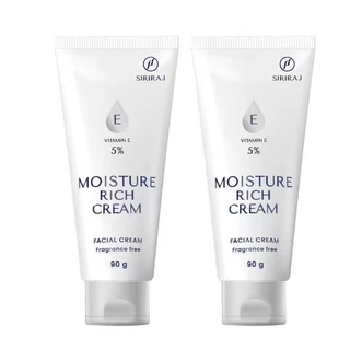 ของแท้จากโรงพยาบาล）ศิริราช ครีมบำรุงผิวหน้า วิตามินอี 5% Moisturizer rich cream Vitamin E มอยซ์เจอร์ ริช ให้ความชุ่มชื่น