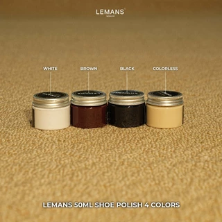 ขัดรองเท้า เลมันส์ 50มล 4สี ดํา, น้ําตาล, ไม่มีสี, ขาวบํารุงรักษาและฟื้นฟูหนังรองเท้า, กระเป๋าเงิน, ผ้าคลุมโซฟา...