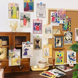 พร้อมส่ง 【Miss Zebra】 30 แผ่น โปสการ์ด การ์ดสไตล์ป๊อปนอร์ดิก…