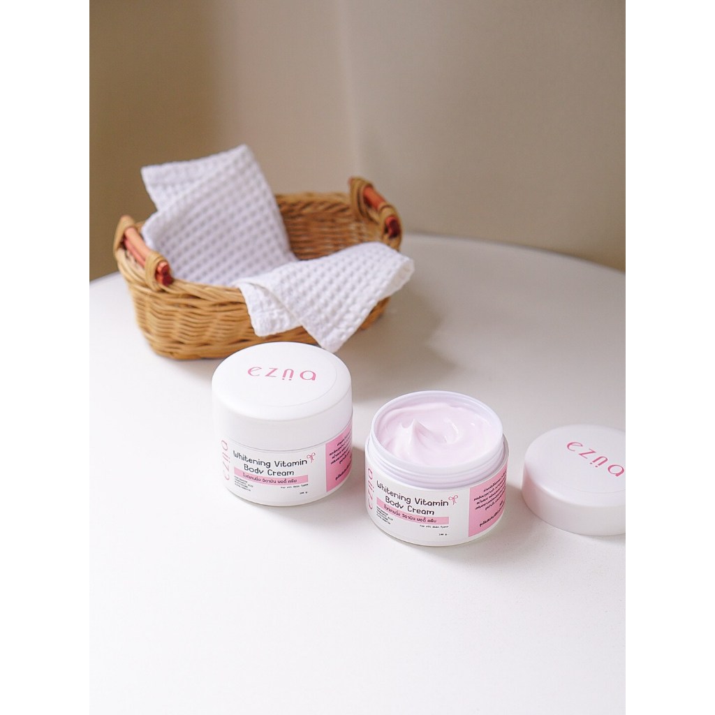 Ezna Whitening Vitamin Body Cream  เอซน่า ไวท์เทนนิ่ง วิตามิน บอดี้ ครีม กระปุกใหญ่ 100 กรัม