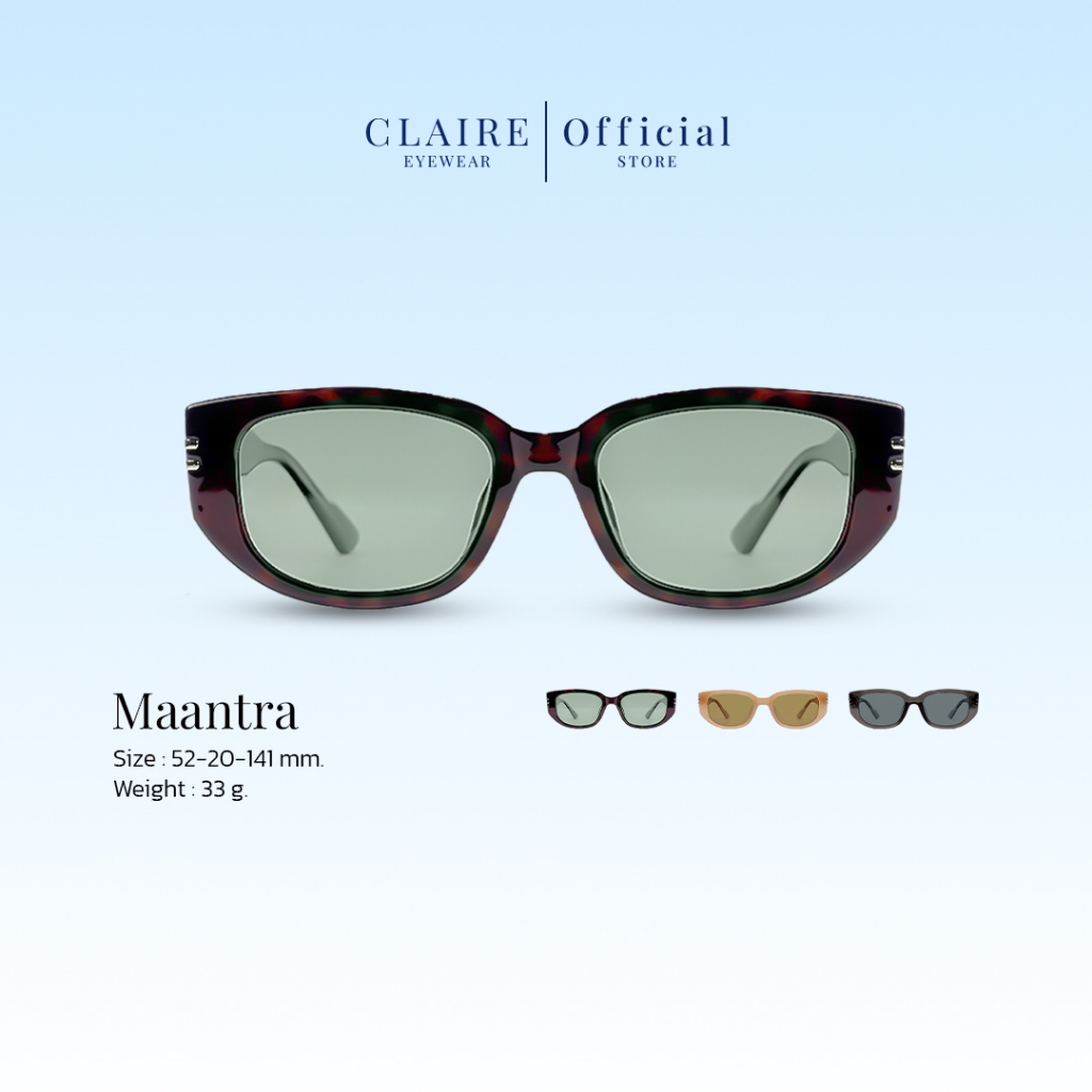 CLAIRE : (MN) แว่นกันแดด รุ่น Maantra แว่นกันแดด UV400