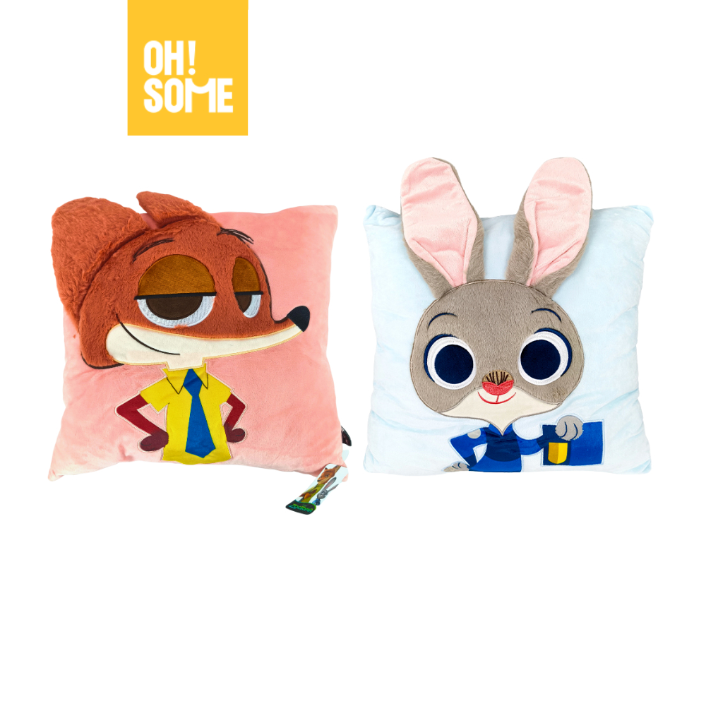 OHSOME x Disney หมอนอิงลายนิคกับจูดี้สุดน่ารัก Nick & Judy Cushion from Zootopia